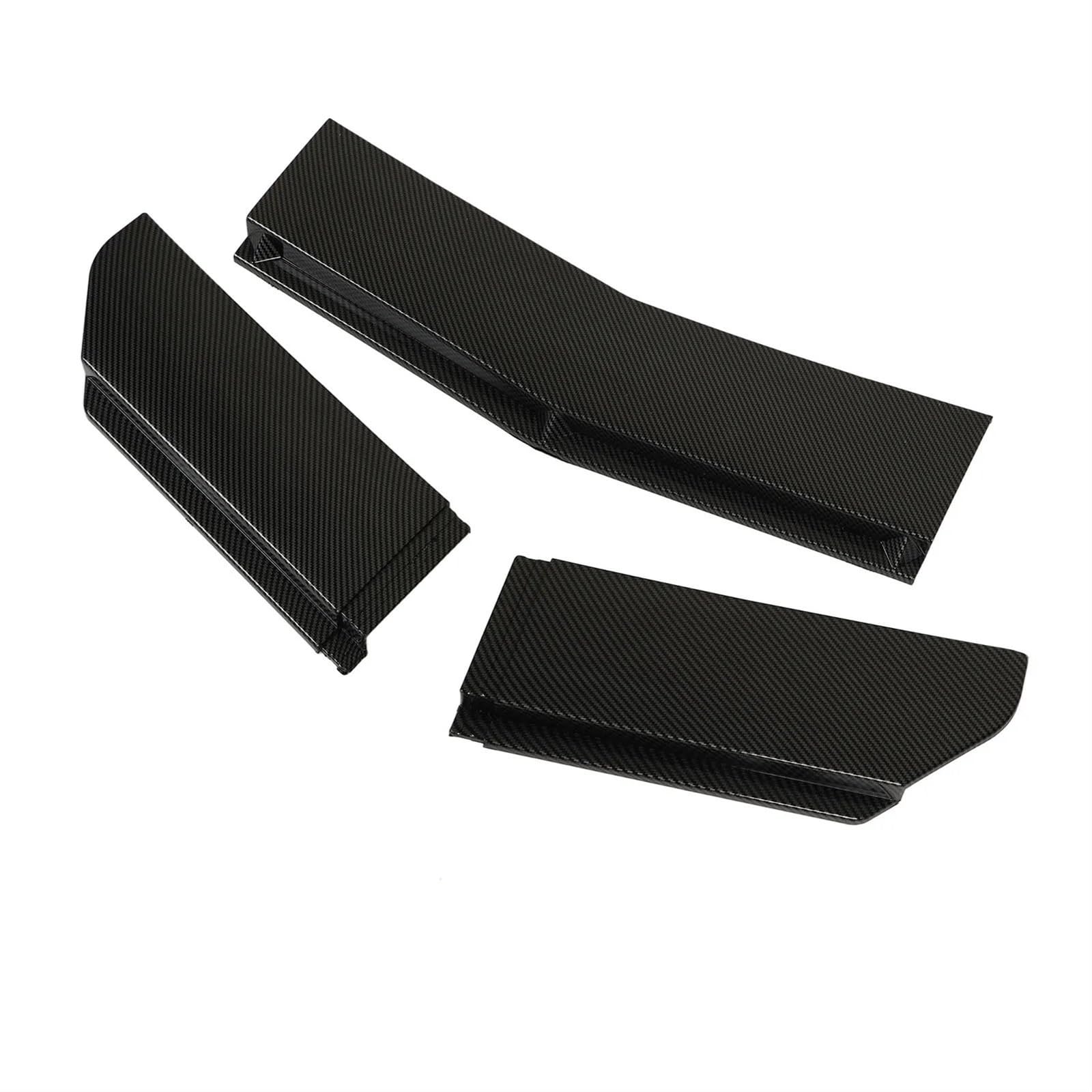 Frontspoiler Für Seat Für Leon Für A6 Für Accord Für Civci Für Corolla Auto Zubehör Frontschürze Spoiler Splitter 110 Zu 140 cm Universal Auto Lip Body Kit Auto Frontspoiler(Carbon Fibre) von ONETREND