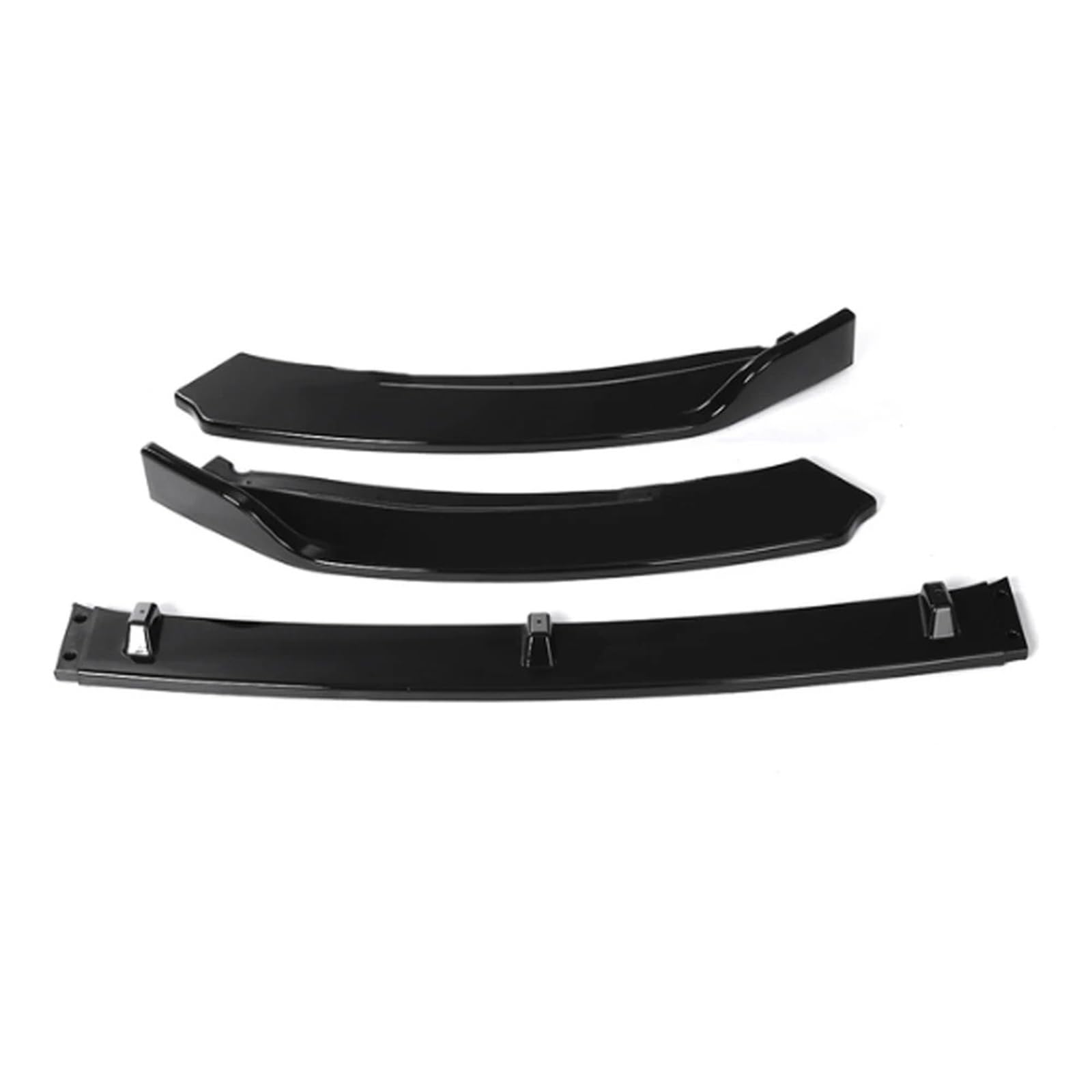 Frontspoiler Für Skoda Für Octavia 2015 2016 2017 2018 2019 3PCS Auto Front Stoßstange Lip Spoiler Splitter Diffusor Abnehmbare Körper Kit Abdeckung Schutz Auto Frontspoiler(Gloss Black) von ONETREND