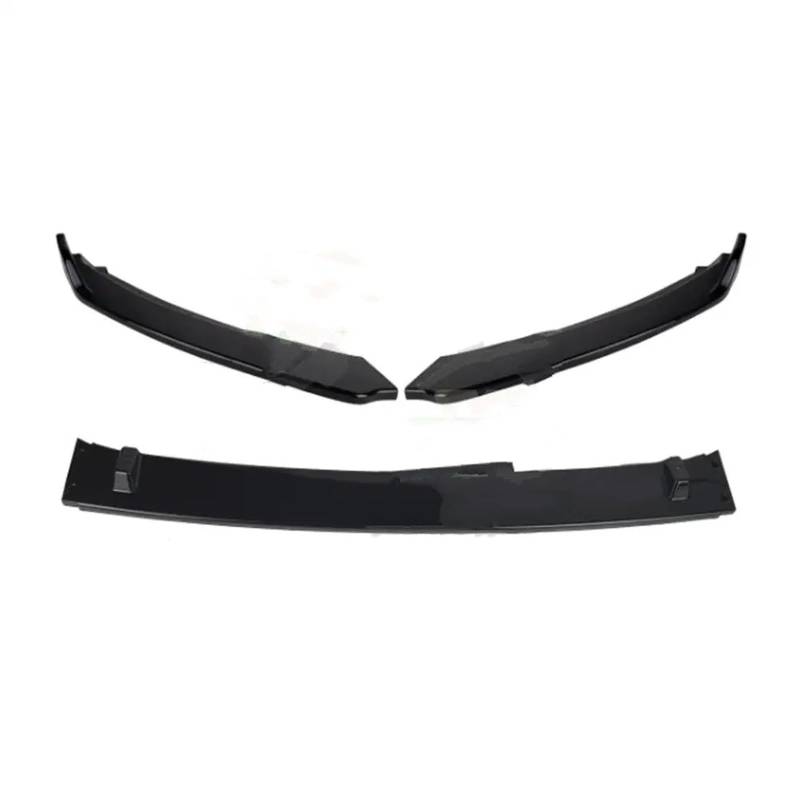 Frontspoiler Für Skoda Für Octavia 2015 2016 2017 2018 2019 3PCS Auto Front Stoßstange Lip Spoiler Splitter Diffusor Abnehmbare Körper Kit Abdeckung Schutz Auto Frontspoiler(Glossy Black) von ONETREND