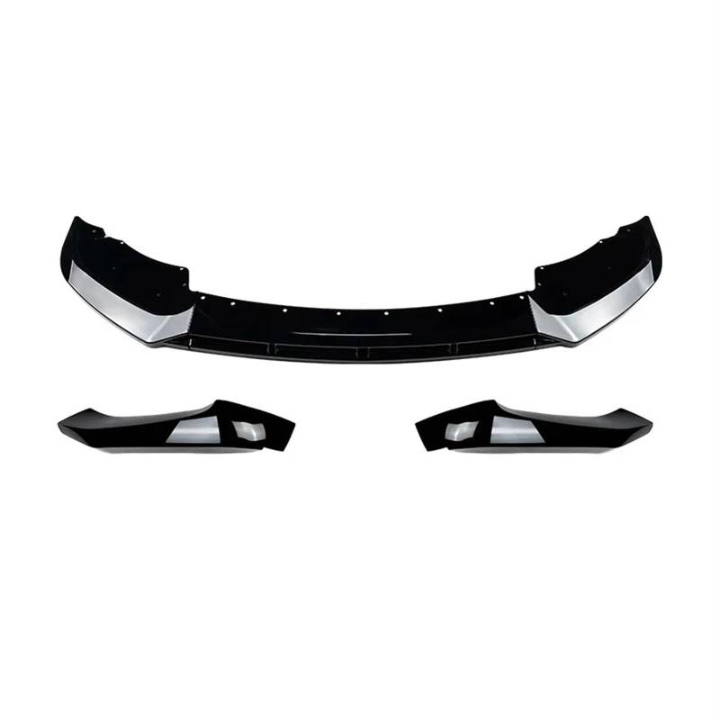 Frontspoiler Für X3 F25 Für X4 F26 Für LCI Sport 2014-2017 Frontschürze Lip Splitter Diffusor Körper Kit Spoiler Stoßstange Schutzfolie Zubehör Auto Frontspoiler(Gloss Black Set) von ONETREND