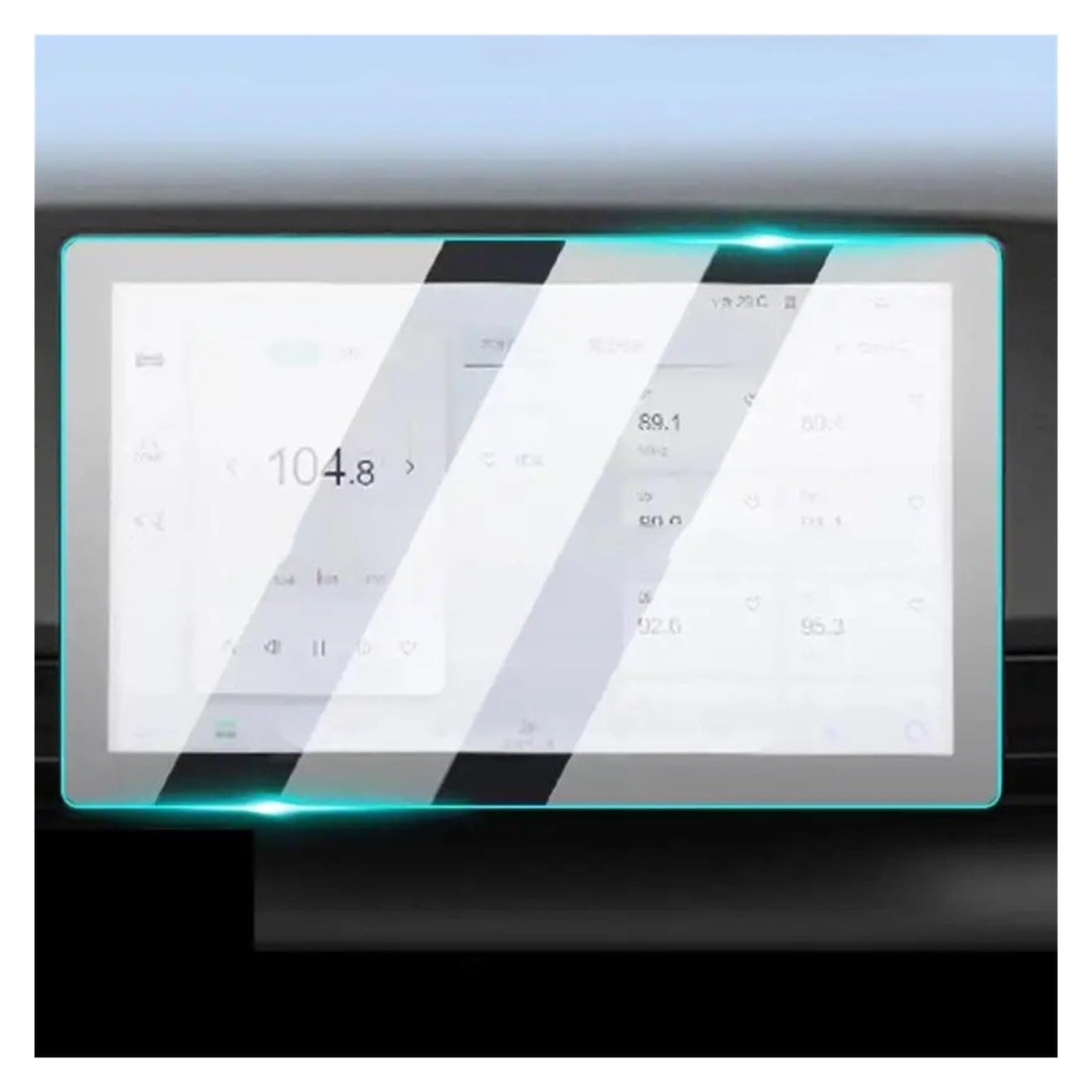 Für BAIC X55 Für Beijing X55 2022 2023 Auto-Armaturenbrett, Kratzfestes Zubehör, Displayschutzfolie Aus Gehärtetem Glas Navigation Glas Displayschutzfolie(10.1inch) von ONETREND