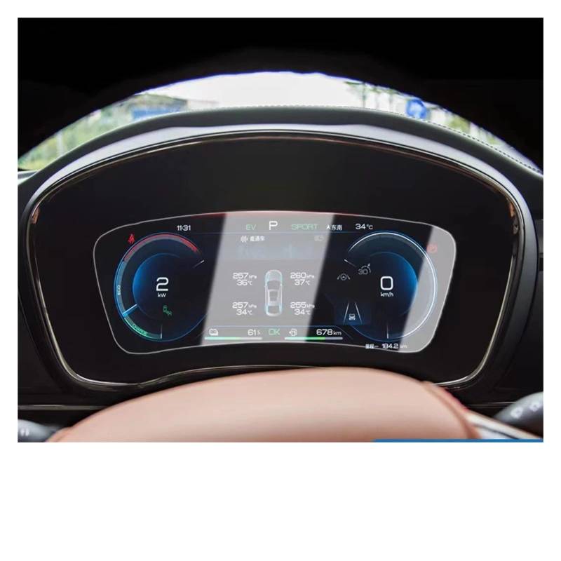 Für BYD Für Han EV 2022 15,6 Zoll LCD-Autoradio GPS-Navigation Gehärtetes Glas Und Armaturenbrett-Bildschirmfolie Navigation Glas Displayschutzfolie(Dashboard) von ONETREND