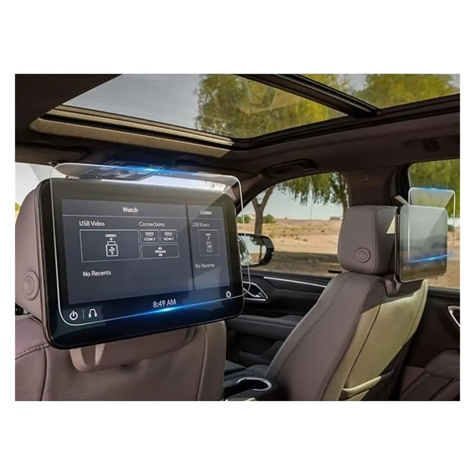 Für Chevrolet Für Tahoe 12,6-Zoll 2021 2022 2023 TV-Displayschutzfolie PET-Displayschutzfolie Für Autoinnenausstattung 2 Stück Navigation Glas Displayschutzfolie von ONETREND