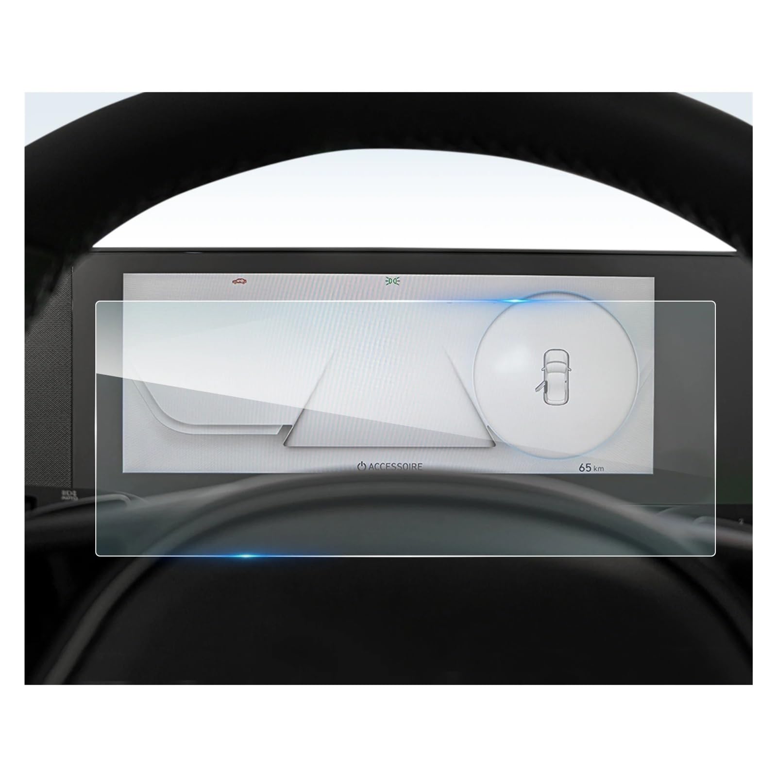 Für Ioniq 5 2021-2023 2024 12-Zoll-Auto-Multimedia-Radio-Displayschutzfolie Auto-Innenausstattung Navigation Glas Displayschutzfolie(12-Inch) von ONETREND