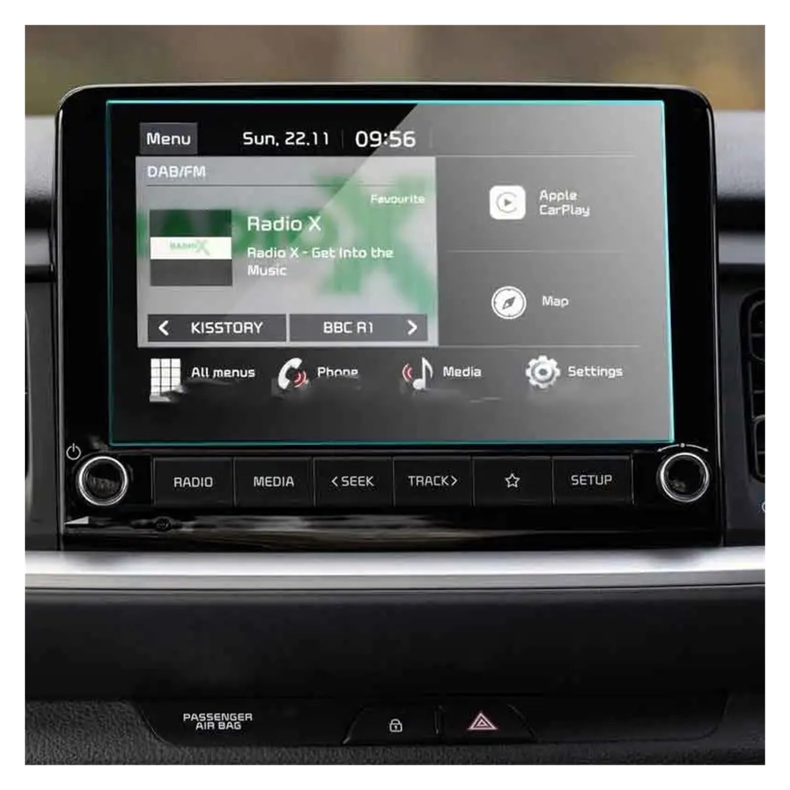 Für Kia Für Stonic 2021 2022 8 Zoll Auto Infotainment Radio GPS Navigation Media System Displayschutzfolie Gehärtetes Glas Navigation Glas Displayschutzfolie von ONETREND