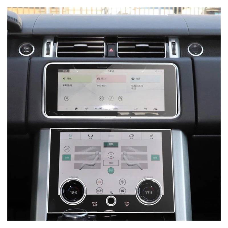 Für Range Für Rover Für Sport 2019 2021 Auto GPS-Navigation Multimedia Radio PET Displayschutzfolie Navigation Glas Displayschutzfolie von ONETREND