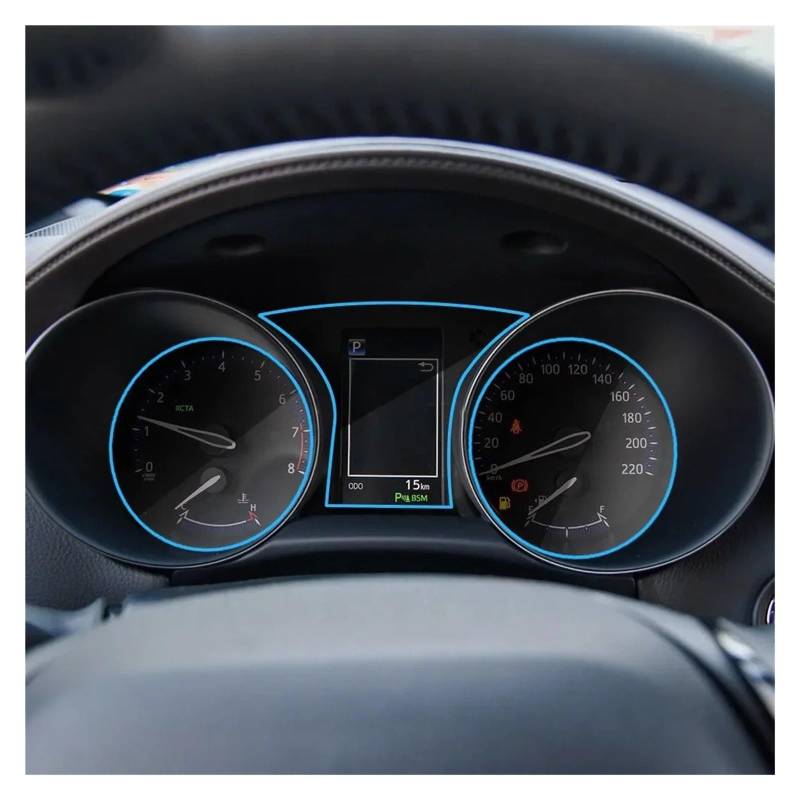 Für Toyota Für C-HR Für CHR 2016-2021 Auto Instrument Panel Displayschutzfolie FCar Innen Dashboard Membran Schutzhülle TPU Film Navigation Glas Displayschutzfolie von ONETREND