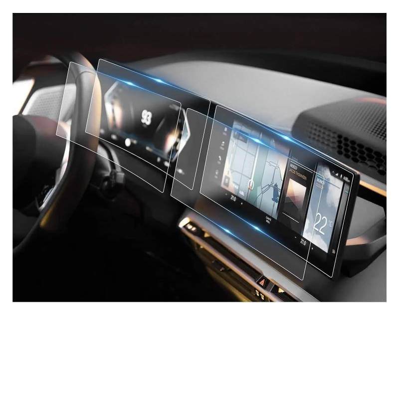 Für X5 IX Für X6 Für X7 Für IDrive 8 2023 2024 12,3 Zoll Auto-LCD-GPS-Navigation Aus Gehärtetem Glas Und Armaturenbrett-Bildschirmschutzfolie Navigation Glas Displayschutzfolie von ONETREND