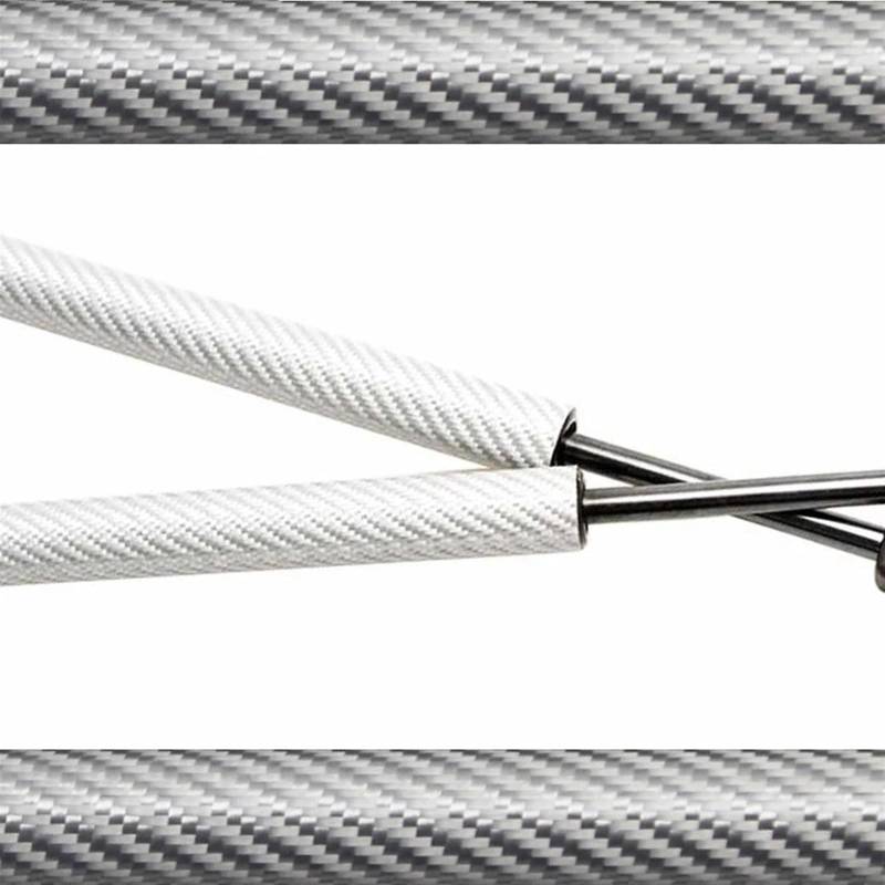 Hinten Heckklappe Dämpfer Für A3 8P 2003–2013 Cabriolet Heckklappe Kofferraum Lift Unterstützung Gasdruckfedern Stoßdämpfer Federn Absorber 510mm Heckklappe Gasdruckfeder(Silver Carbon Fiber) von ONETREND