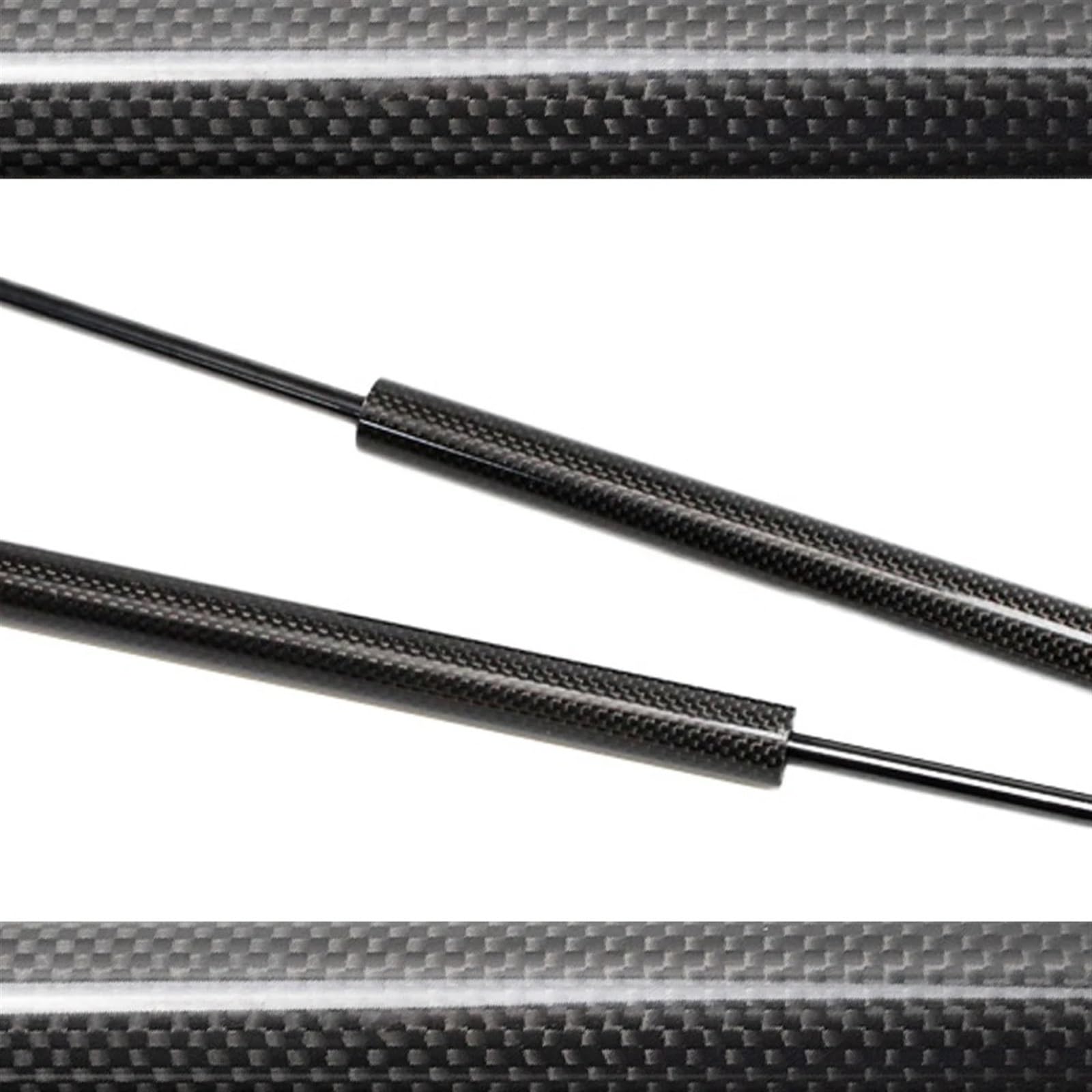 Hinten Heckklappe Dämpfer Für Peugeot 408 2010-2014 Limousine Auto Heckklappe Boot Gas Streben Lift Unterstützt Frühling Shock Carbon Fiber Dämpfer Heckklappe Gasdruckfeder(Black Carbon Fiber) von ONETREND