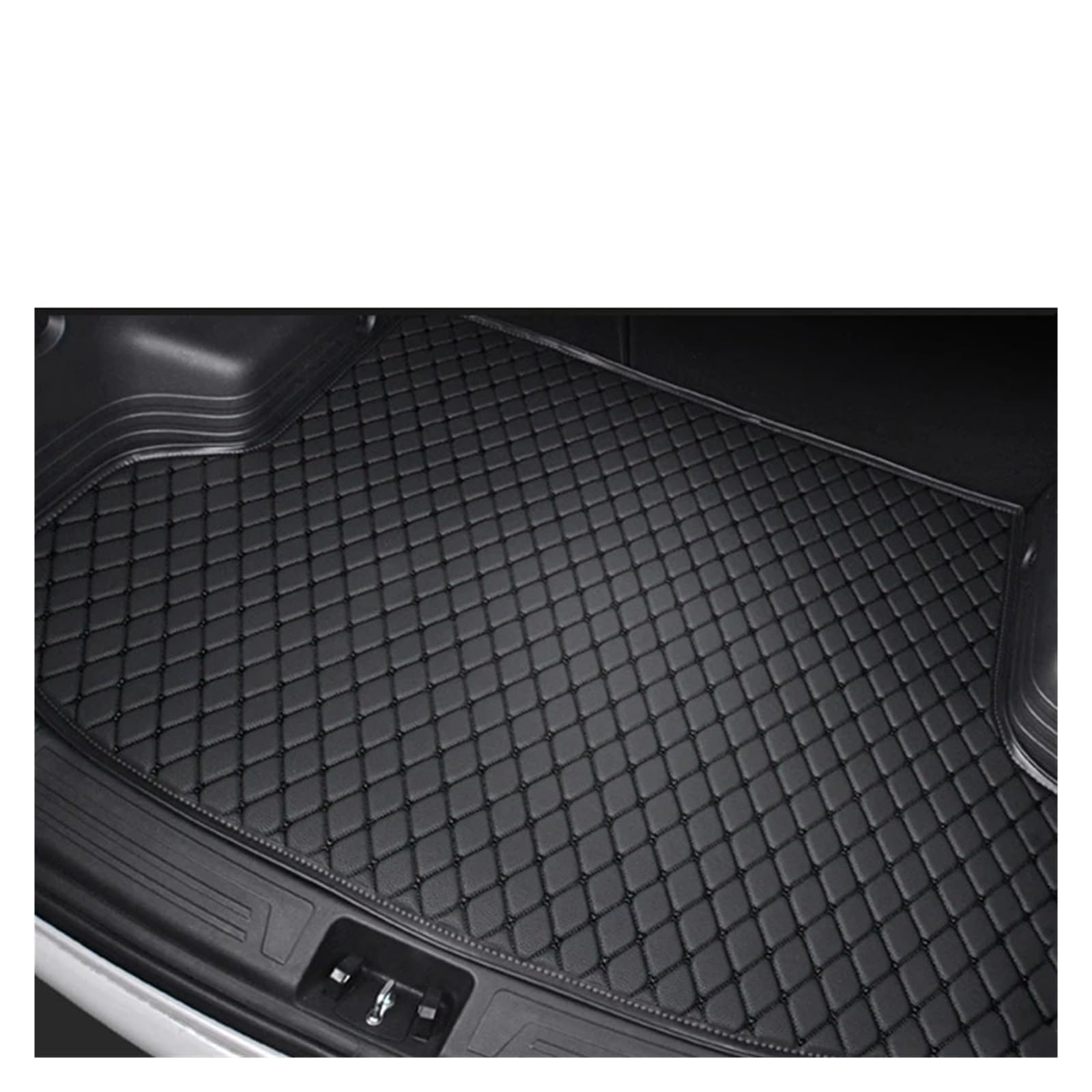 Kofferraummatte Für Civic 10. 2021 Auto-Kofferraummatten Fahrzeuge Produkte Cargo Liner Teppiche Auto-Innenausstattung Teppiche Ersatzbezug Kofferraummatten(Black with Black) von ONETREND