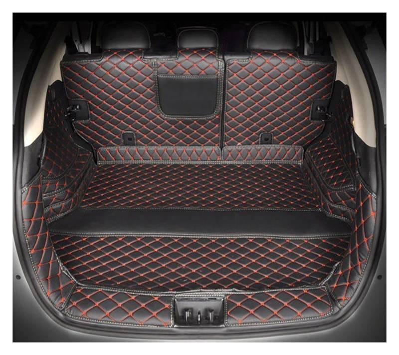 Kofferraummatte Für Suzuki Für Vitara 2015 2016 2017 2018 2019 2020 Auto-Styling Auto Hinten Kofferraumwanne Kofferraumwanne Cargo Mat Tray kofferraummatten(Black red) von ONETREND