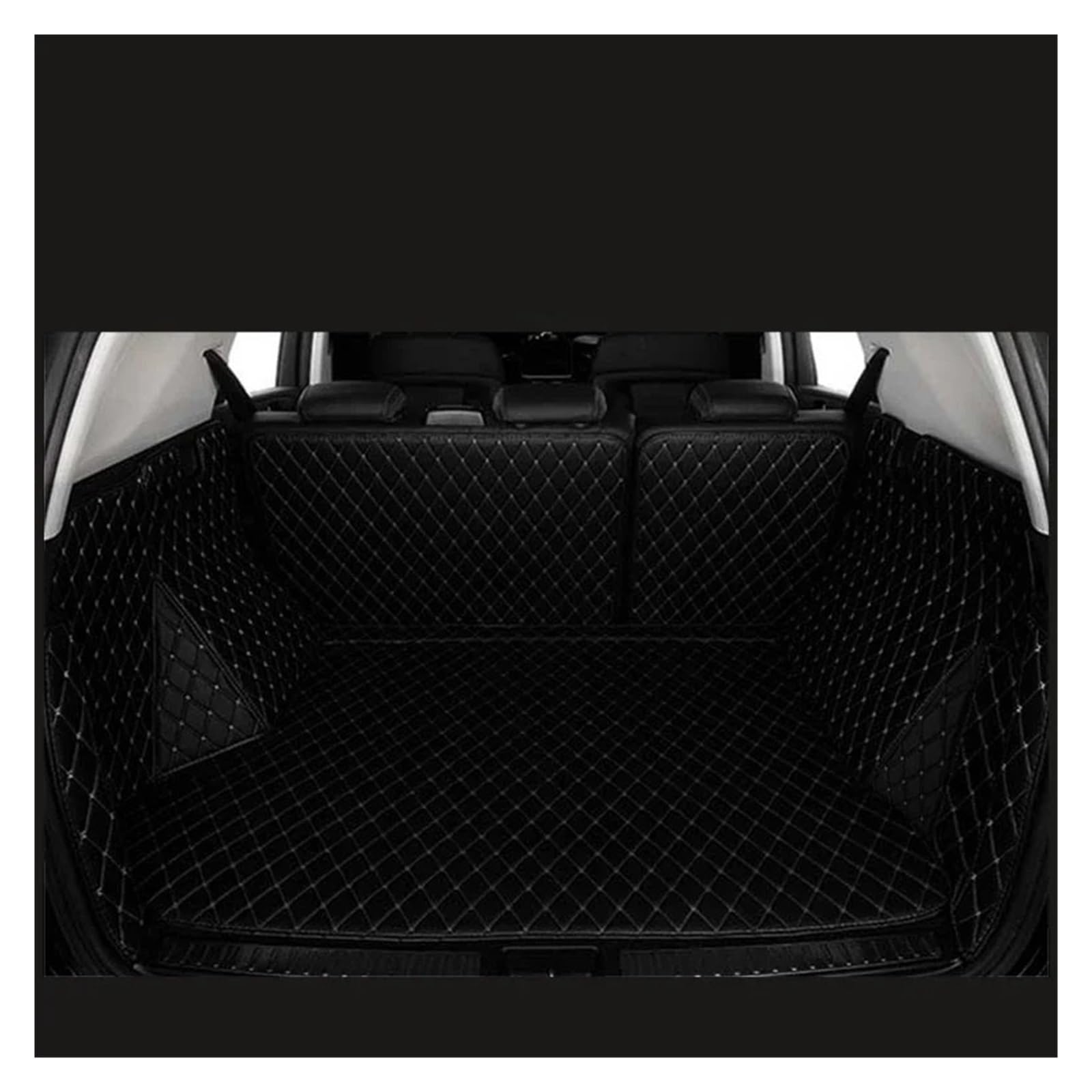 Kofferraummatte Für X1 2010 2011 2012 2013 2014 Auto Fracht Hinten Boot Liner Kofferraum Matte Teppich Schutz Innen Zubehör Custom Pads kofferraummatten(Enclosed Black Beige) von ONETREND