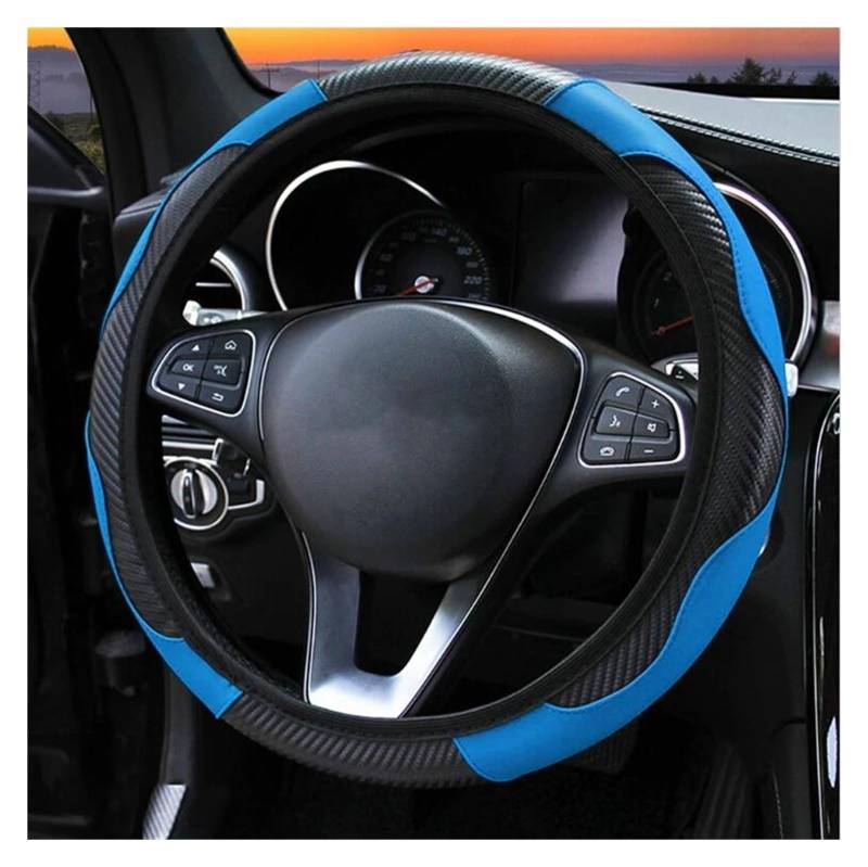 Lenkradbezug Für Chevrolet Für Spark Für Cruze Für Malibu Für Onix Für Colorado Für Lacetti Für Captiva Autolenkradabdeckung Lenkradhüllen(Blue) von ONETREND