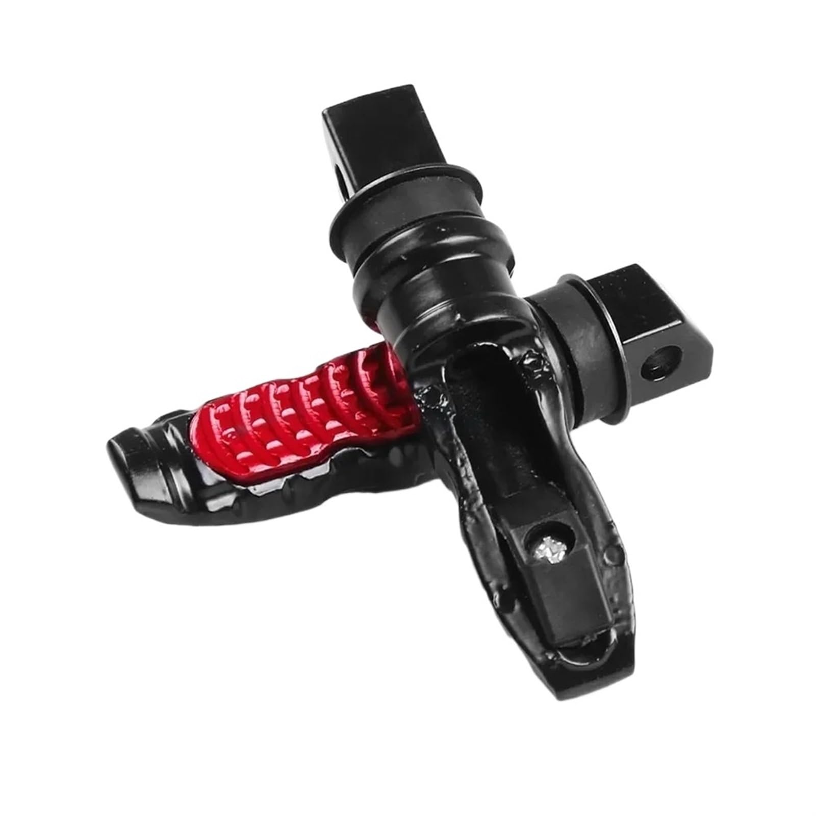 Motorrad Fußrasten 1 Paar Universal Motorrad Hinten Passagier Fußrasten Pedale Fußstütze Roller Fußrasten Motorrad Pedal Modifikation Aluminium Fußrasten Motorradfür(Red) von ONETREND