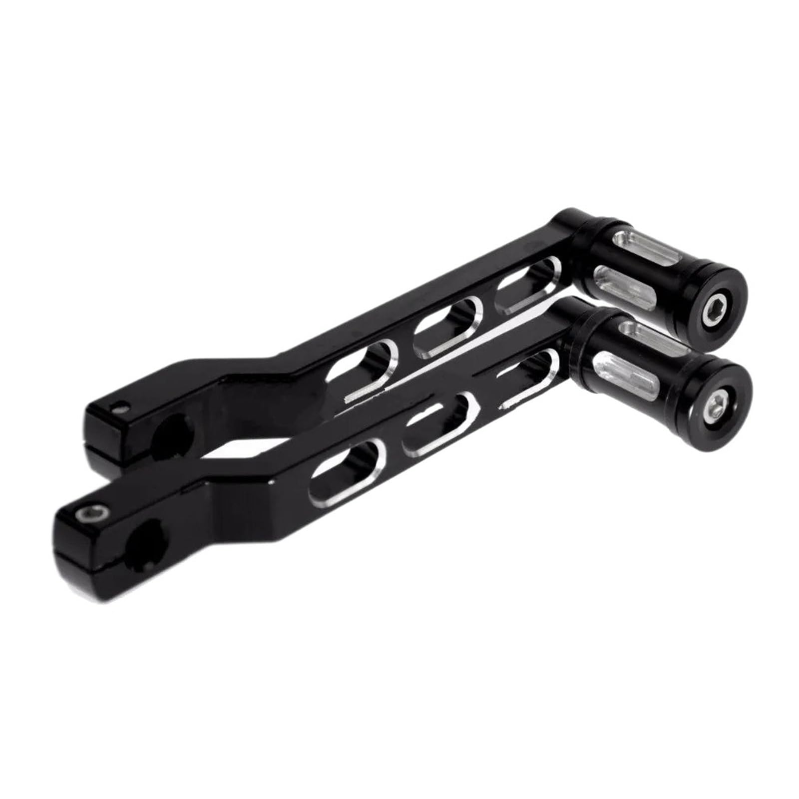 Motorrad Fußrasten Für FL Für Softail Für Touring Für Electra Motorrad Ferse Kappe Getriebe Shifter Schalthebel Shift Pedal Peg Schwarz/Chrom Fußrasten Motorradfür(Gear Shift Levers B) von ONETREND