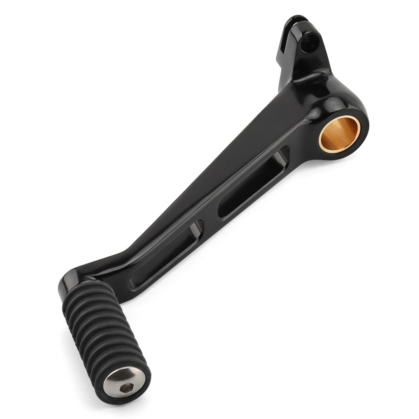 Motorrad Fußrasten Für V-Rod Für Muscle 2006 2007 2008 2009 2010 2011 2012 2013 2014 2015 2016 2017 Motorrad Bremshebel Peg Pedal Fußrasten Motorradfür(Black B) von ONETREND