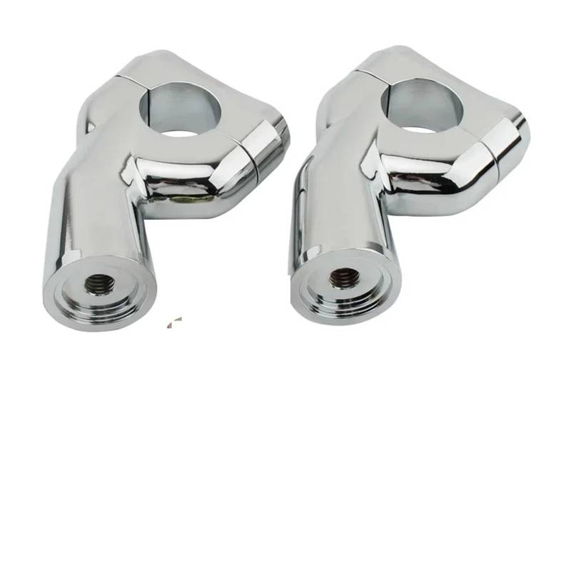 Motorrad Lenkererhöhung Für Triumph Für Bobber Für Bonneville T100 T120 Für Speedmaster Aluminium Zubehör Moto Lenker Bar Riser Klemmen Adapter Lift 30mm Lenker Riser Motorrad(Silver) von ONETREND