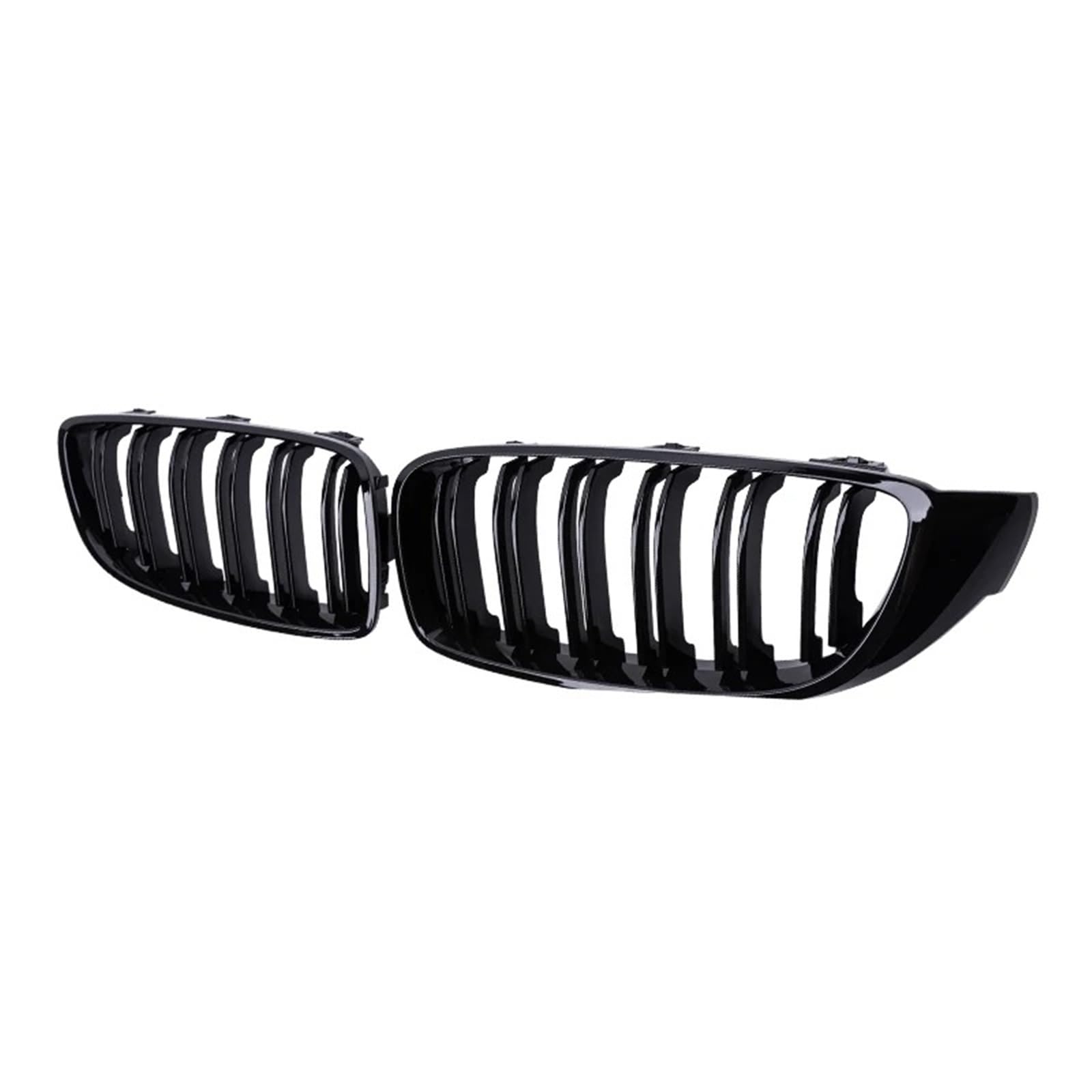 Nierengrill Für 4 Für Serie F32 F33 F36 Für M3 F80 Für M4 F82 2012-2018 Dual-Lamellen Glänzend Schwarz Zubehör Auto Front Stoßstange Grille Racing Grill Frontrippengrill von ONETREND