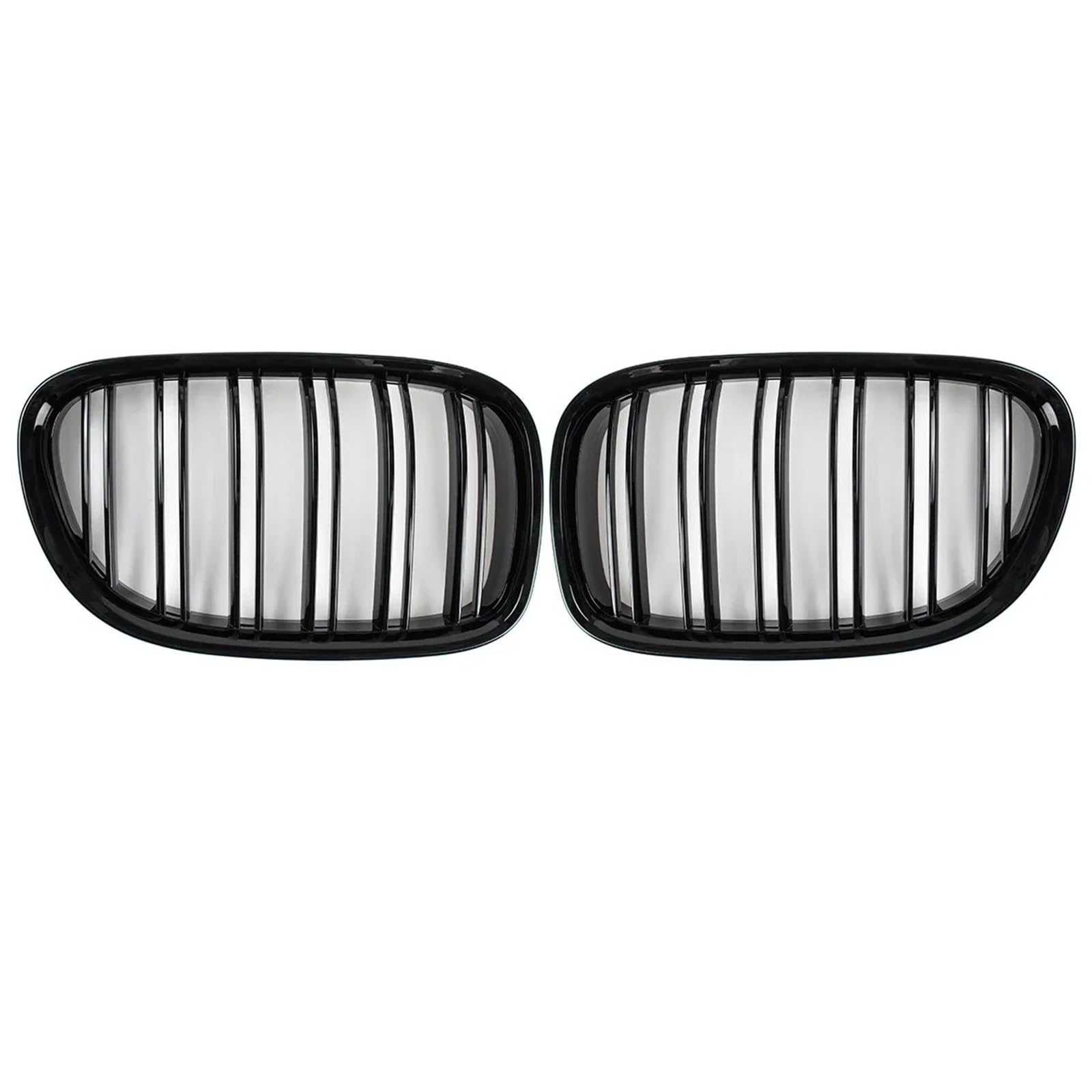 Nierengrill Für 7er F01 F02 F03 F04 2009–2015 Frontgrill Nierenhaubengrill Glänzend Schwarz Auto-Frontnierengrill Doppellamellengrills Frontrippengrill von ONETREND