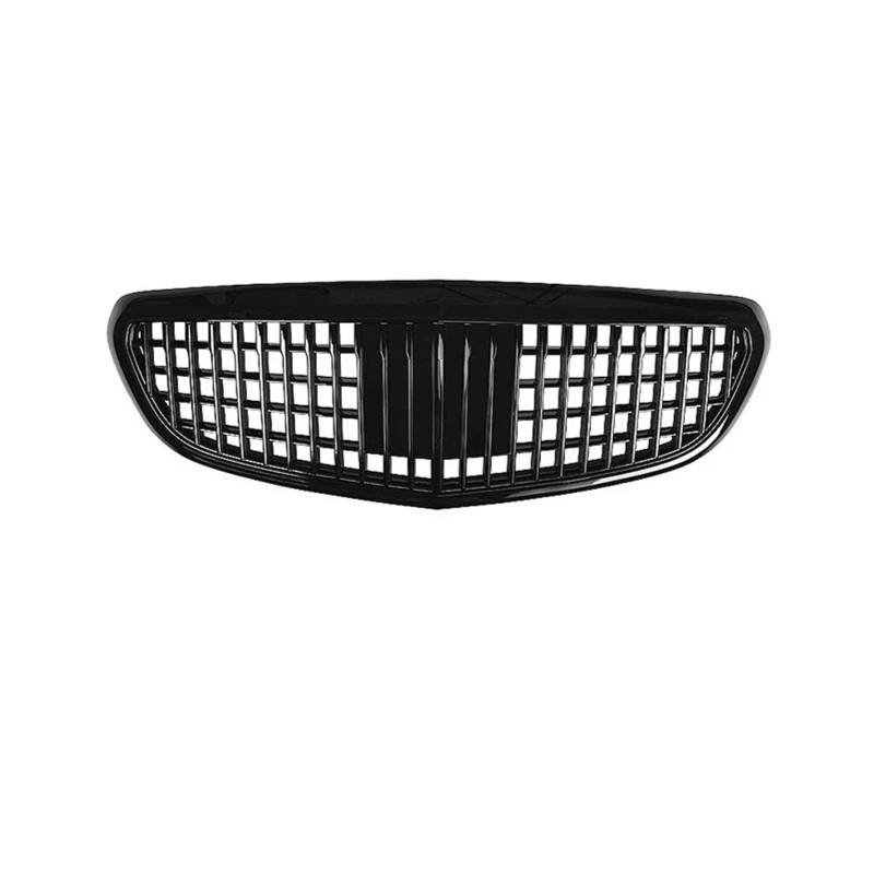 Nierengrill Für Benz C Für Klasse W205 C180L C200L C260L 2015-2018 Vorne Auto Kühlergrill Körper Kit Chrom Silber Auto Grille Frontrippengrill(Black) von ONETREND