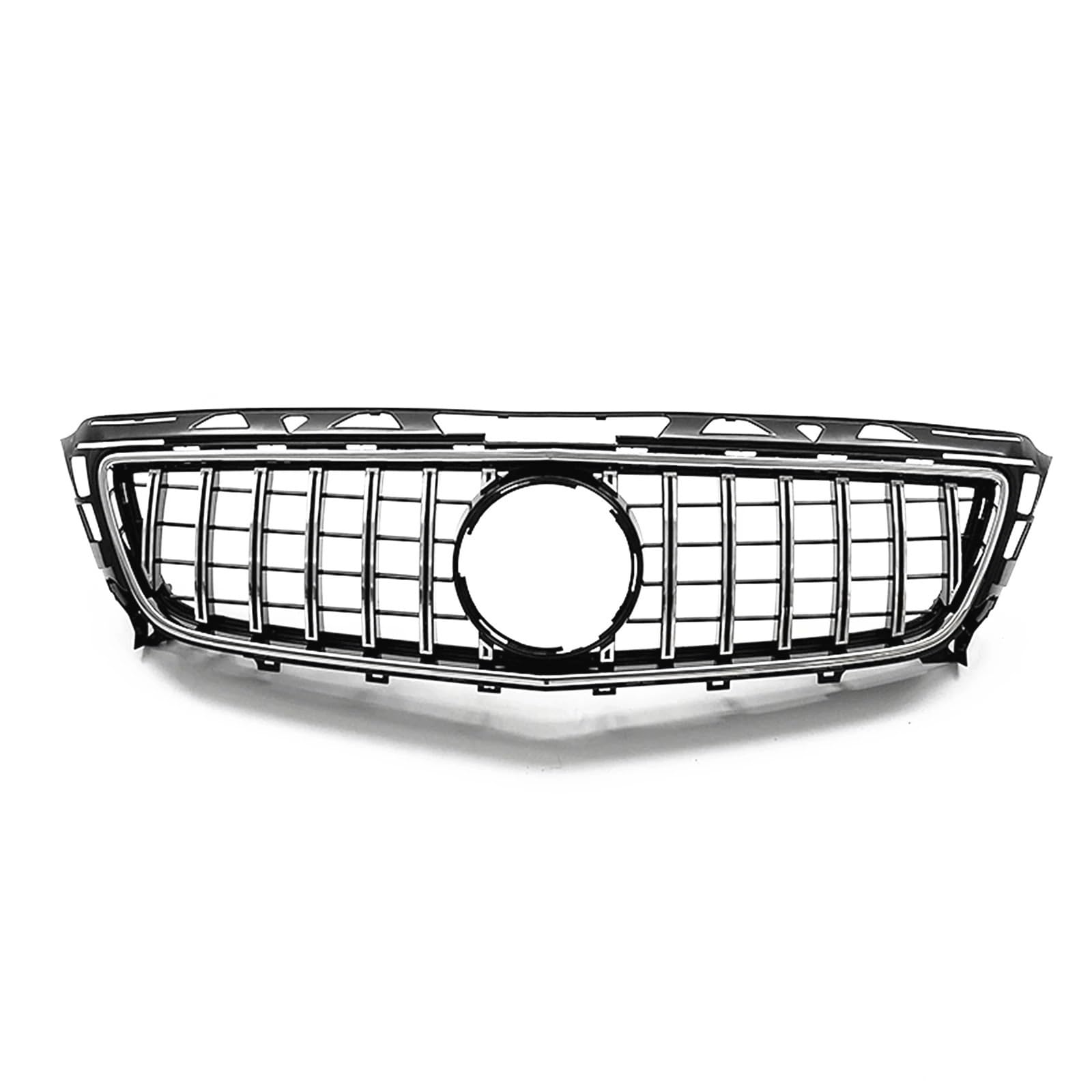 Nierengrill Für Benz W218 C218 X218 Für CLS Für Klasse Für CLS350 Für CLS500 Für CLS550 2011-2014 GT Style Grill Frontgrill Auto Oberer Stoßfänger Haubengitter Frontrippengrill(Silver) von ONETREND