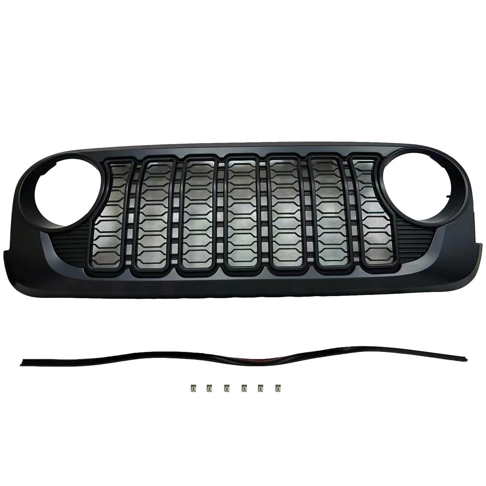 Nierengrill Für Jeep Für Wrangler JK 2007-2017 J400 Nach Spanien 2024 Design Frontgrill ABS Stil Grill JK Zu JL Frontrippengrill von ONETREND