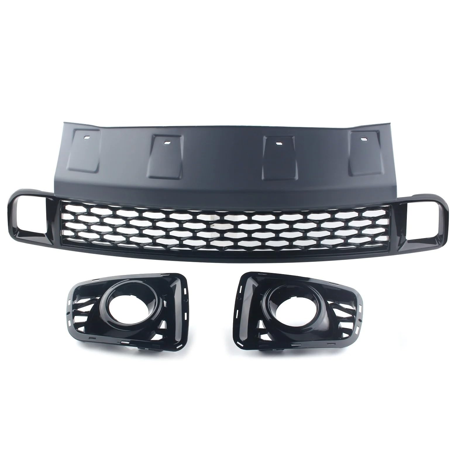 Nierengrill Für Land Für Rover Für Range Für Rover L322 2010-2013 Auto Front Lower Bumper Grille Unteren Grill Schwarz Für ABS Kunststoff Frontrippengrill von ONETREND