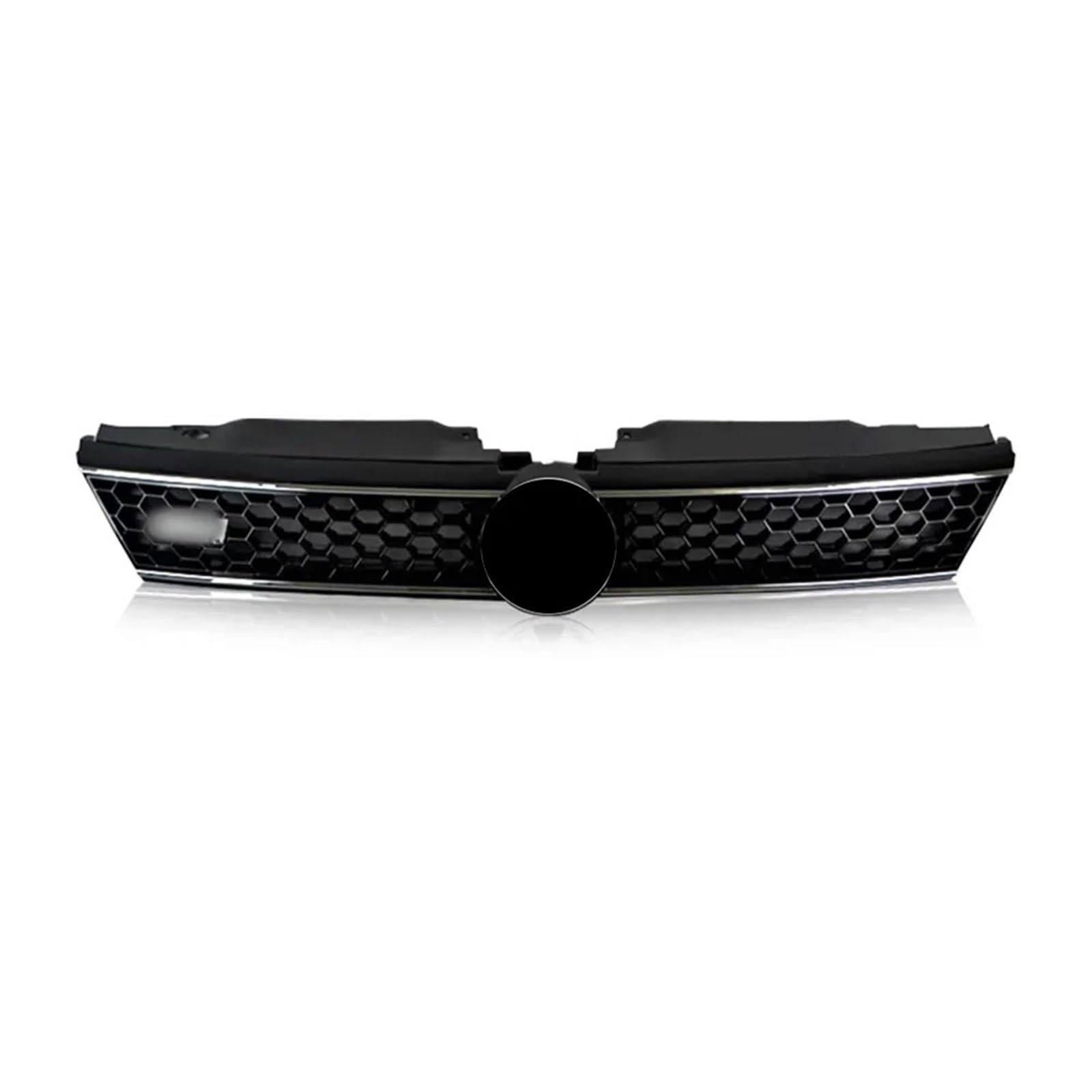 Nierengrill Für VW Für Jetta MK6 Für GLI 2012 2013 2014 Auto Vorderen Stoßfänger Mitte Honeycomb Grill Vent Grille Abdeckung Auto Zubehör Frontrippengrill(Silver Line) von ONETREND