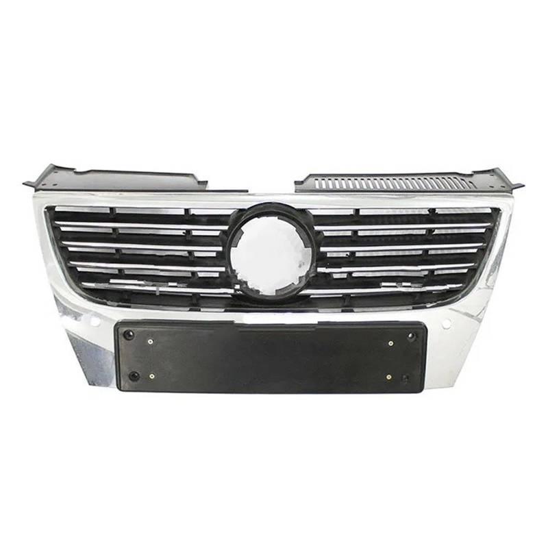 Nierengrill Für VW Für Passat B6 2006-2011 Racing Grills Front Stoßstange Mitte Grille Oberen Grills Auto Styling Chrom Frontrippengrill von ONETREND