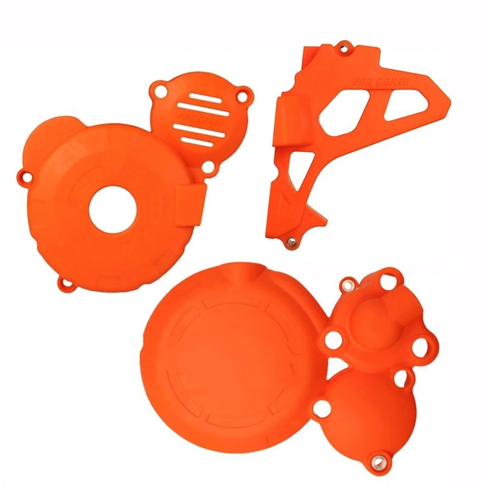 Schutzabdeckung Motorradmotoren Für CBS300 Für KEWS AJ1 Für NB300 Für CBS300 Motorradmotor Magnetmotor Schutzkupplung Kurbelgehäuse Kettenrad Zünddeckel Motor Abdeckung(Orange 3 Kit) von ONETREND