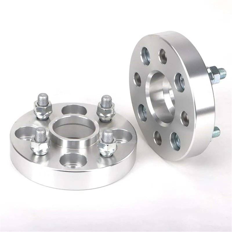 Wheel Spacer 2 Stück 5/20/25/30/35mm PCD 4x100 Zentrum Bohrung 60,1mm Rad Spacer Adapter Flang Anzug M12XP 1,5 12xP 1,25 Rad Distanzscheiben(25mm BSilver) von ONETREND