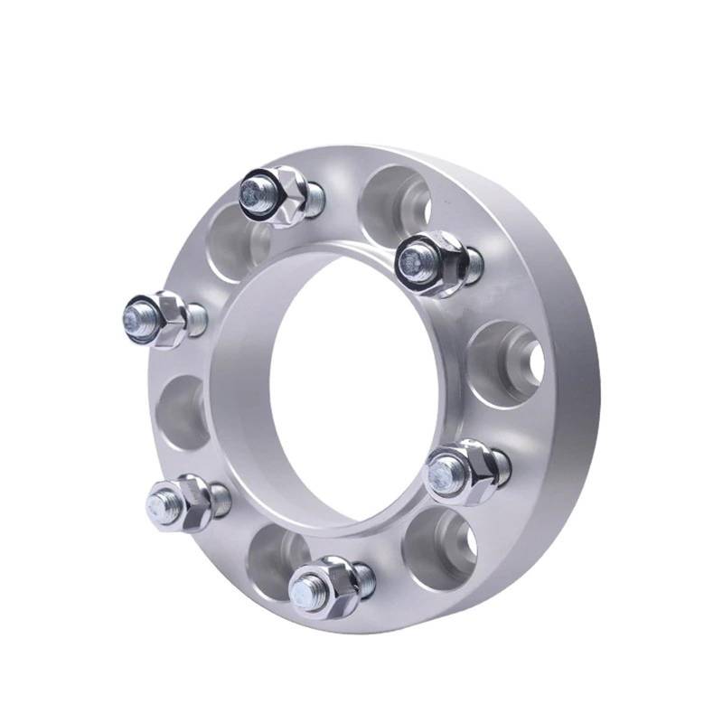 Wheel Spacer Für Bronco Für Endeavour Für Everest Für Ranger Für Courier Für Mazda Für BT-50 Spurverbreiterungen Adapter PCD 6x139,7 CB 93,1 Mm 1 Paar Rad Distanzscheiben(2PC Spacer 35mm Silver) von ONETREND