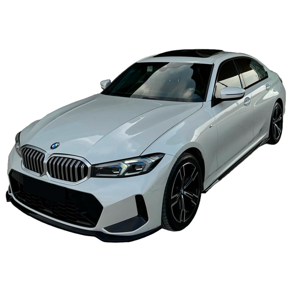 Frontlippe Frontspoiler kompatibel mit BMW 3er M340i G20 G21 M Pack Facelift ab 2022 Schwarz Glänzend von ONEWAY AUTO ACCESSORIES