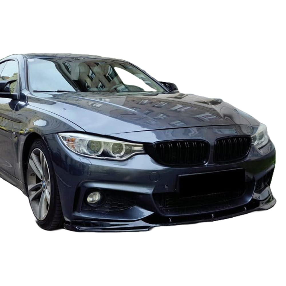 Frontlippe Frontspoiler kompatibel mit BMW 4er F32/F33/F36 M-Paket 2013-2019 mit ABE TÜV Schwarz Glänzend von ONEWAY AUTO ACCESSORIES