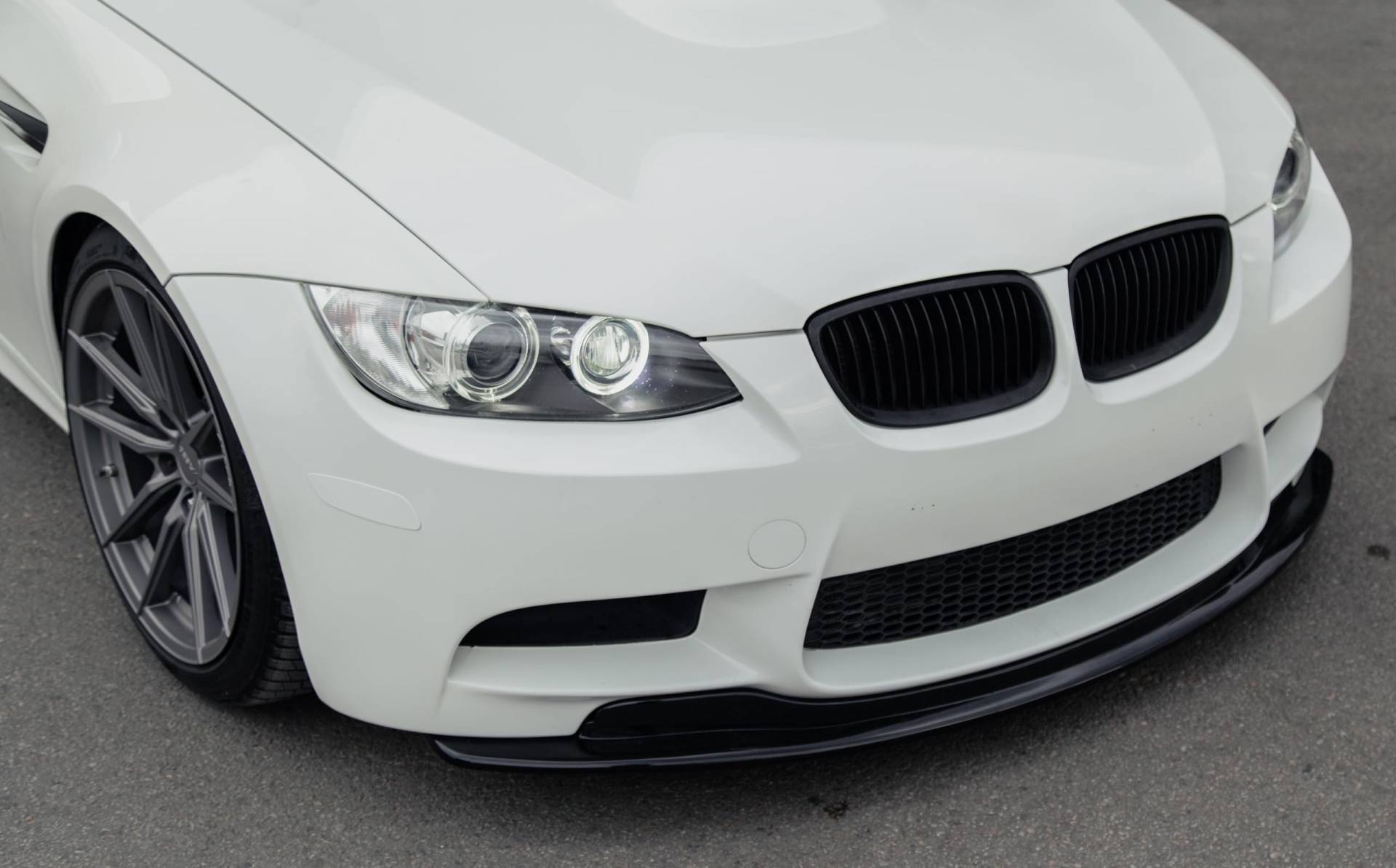 Frontlippe Frontspoiler kompatibel mit BMW M3 E92 Coupe / E93 Cabrio 2007-2013 mit ABE TÜV Schwarz Glänzend von ONEWAY AUTO ACCESSORIES