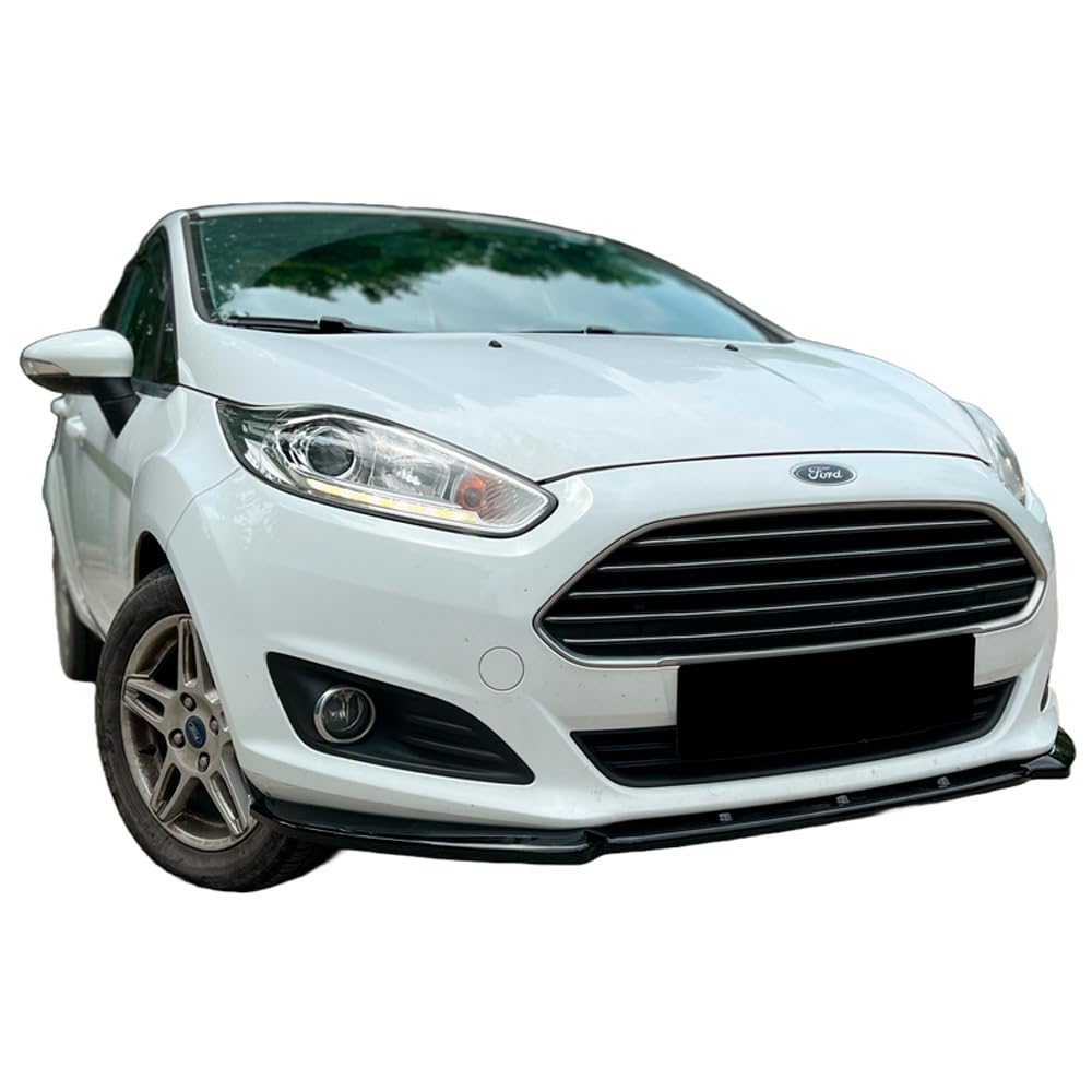 Frontlippe Frontspoiler kompatibel mit Ford Fiesta MK7 Facelift 2012 bis 2017 mit ABE TÜV Schwarz Glänzend von ONEWAY AUTO ACCESSORIES