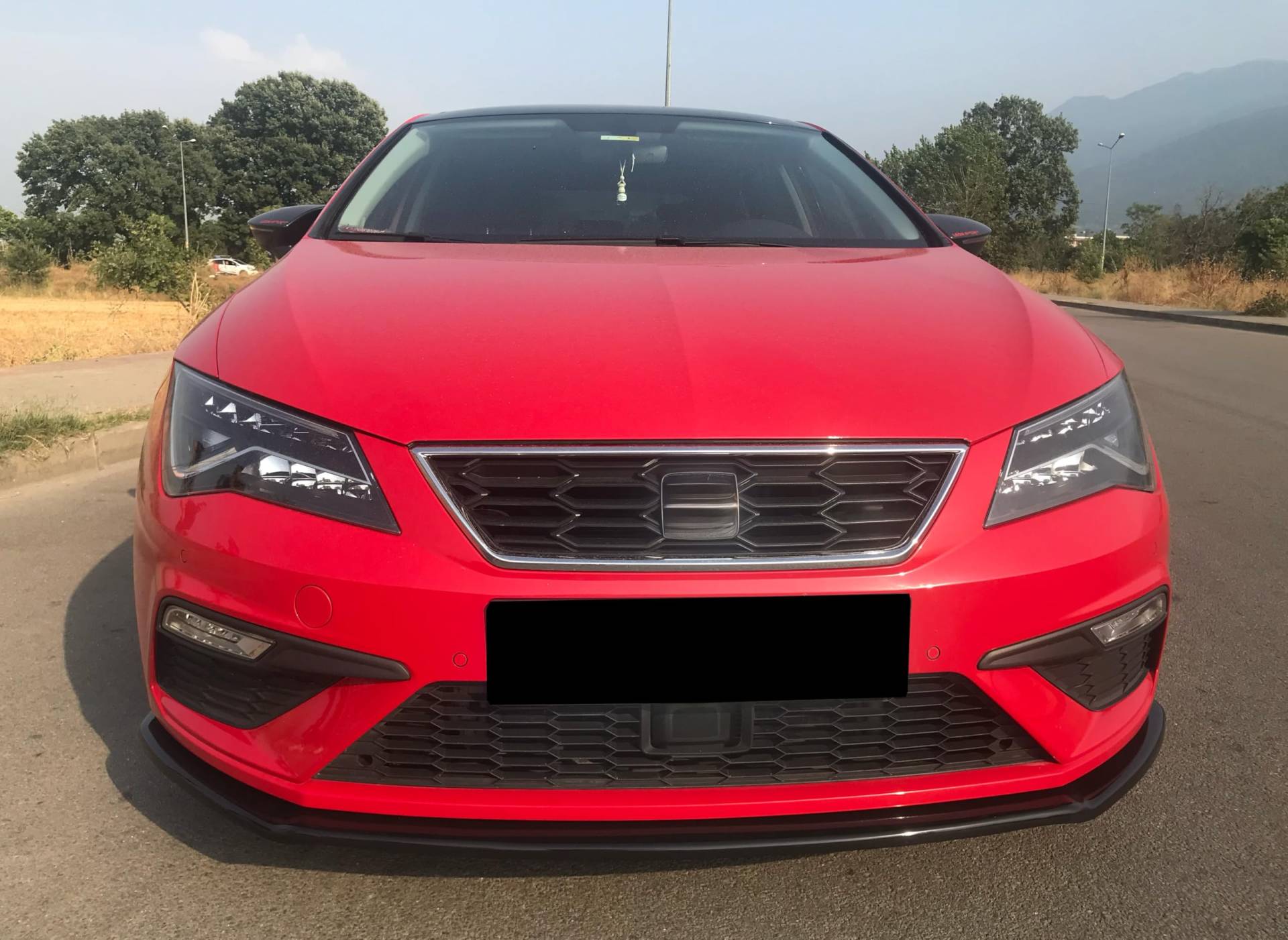 Frontlippe Frontspoiler kompatibel mit SEAT Leon FR/Cupra MK3 Facelift 2017-2019 v2 mit ABE TÜV Schwarz Glänzend von ONEWAY AUTO ACCESSORIES