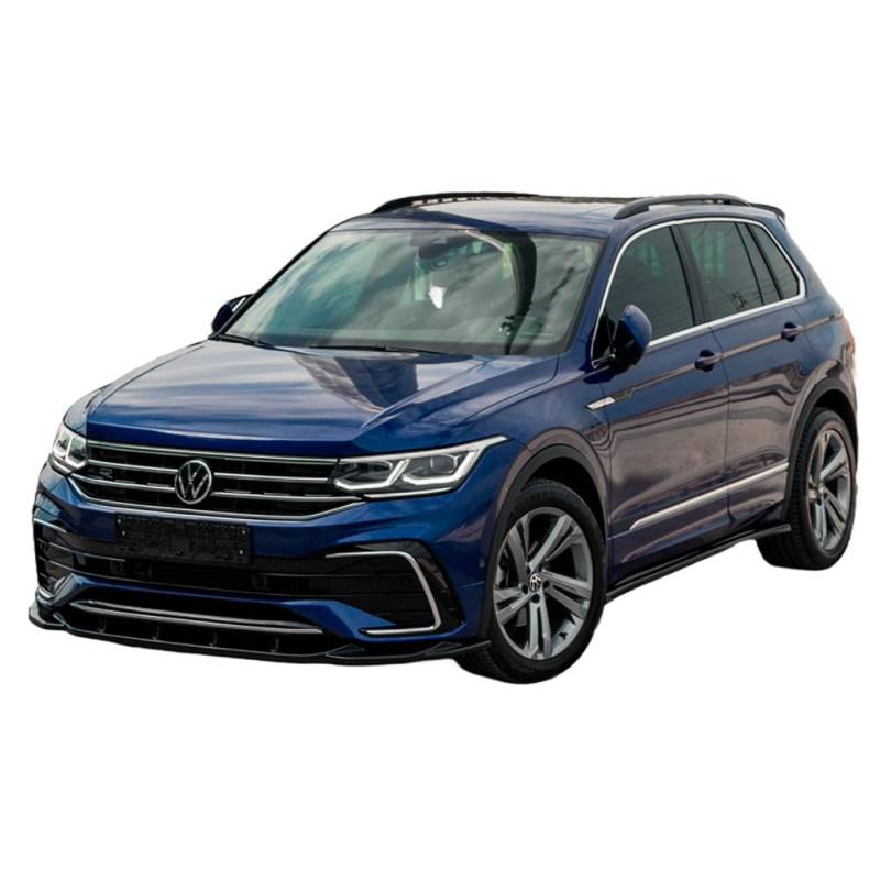 Frontlippe Frontspoiler kompatibel mit VW Tiguan MK2 R R Line Facelift ab 2020 mit ABE TÜV Schwarz Glänzend von ONEWAY AUTO ACCESSORIES