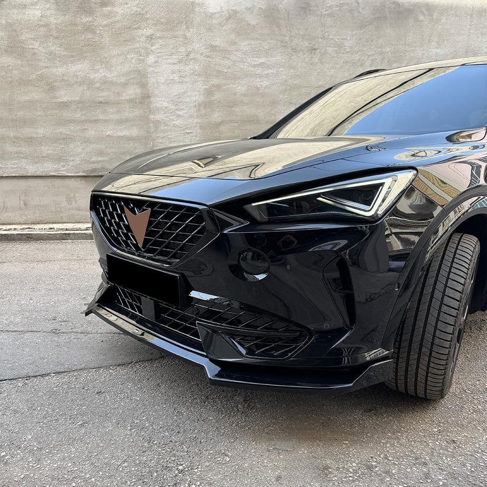 Frontspoiler kompatibel mit Formentor 2020 bis 2024 v2 mit ABE TÜV Schwarz glänzend von ONEWAY AUTO ACCESSORIES