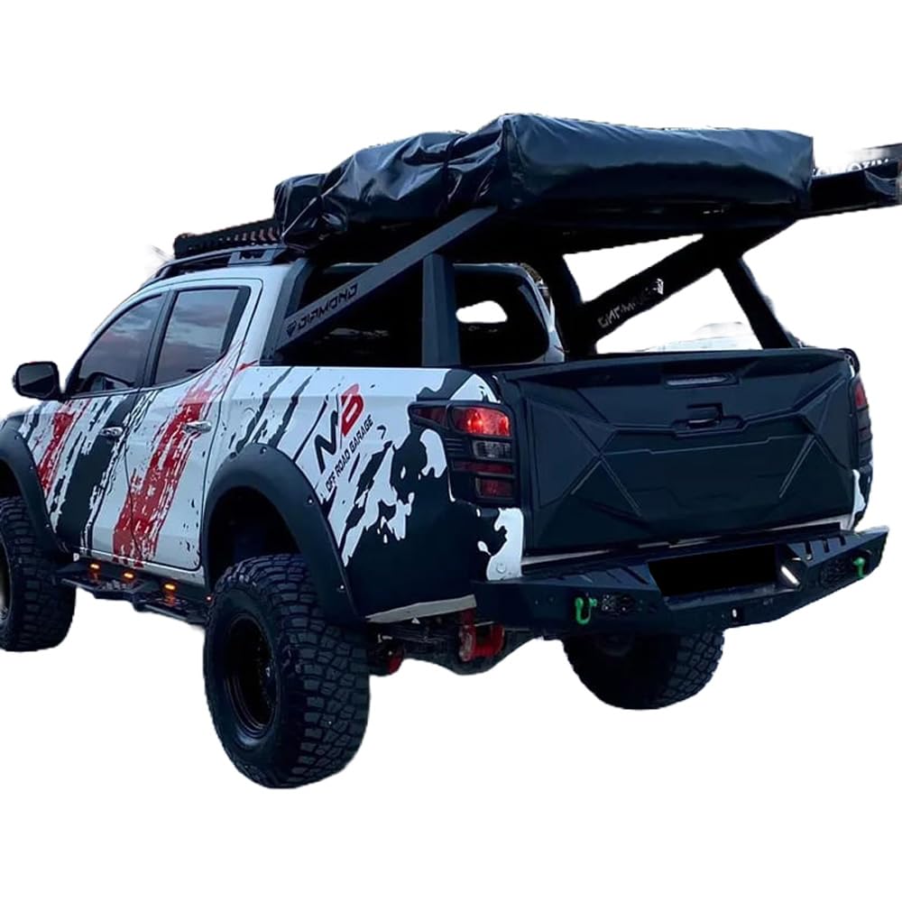 Heckklappenschutz kompatibel mit Mitsubishi L200 Triton Serie 5 6 FIAT Fullback ab 2015 von ONEWAY AUTO ACCESSORIES