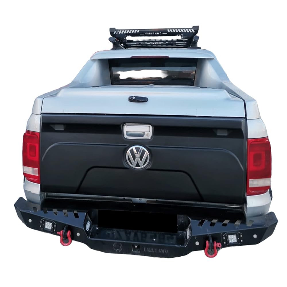 Heckklappenschutz kompatibel mit VW Amarok MK1 MK1 Facelift 2010 bis 2021 Mattschwarz von ONEWAY AUTO ACCESSORIES