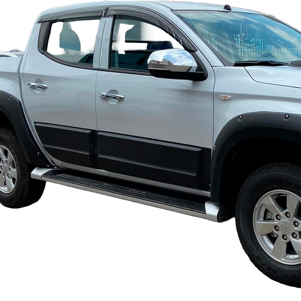 Karosserieverkleidung Türschutz kompatibel mit Mitsubishi L200 Serie 5 6 ab 2015 4 TLG von ONEWAY AUTO ACCESSORIES