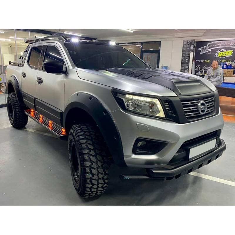 Kotflügelverbreiterungen kompatibel mit Nissan Navara D23 NP300 2017 + Adblue mit ABE TÜV von ONEWAY AUTO ACCESSORIES