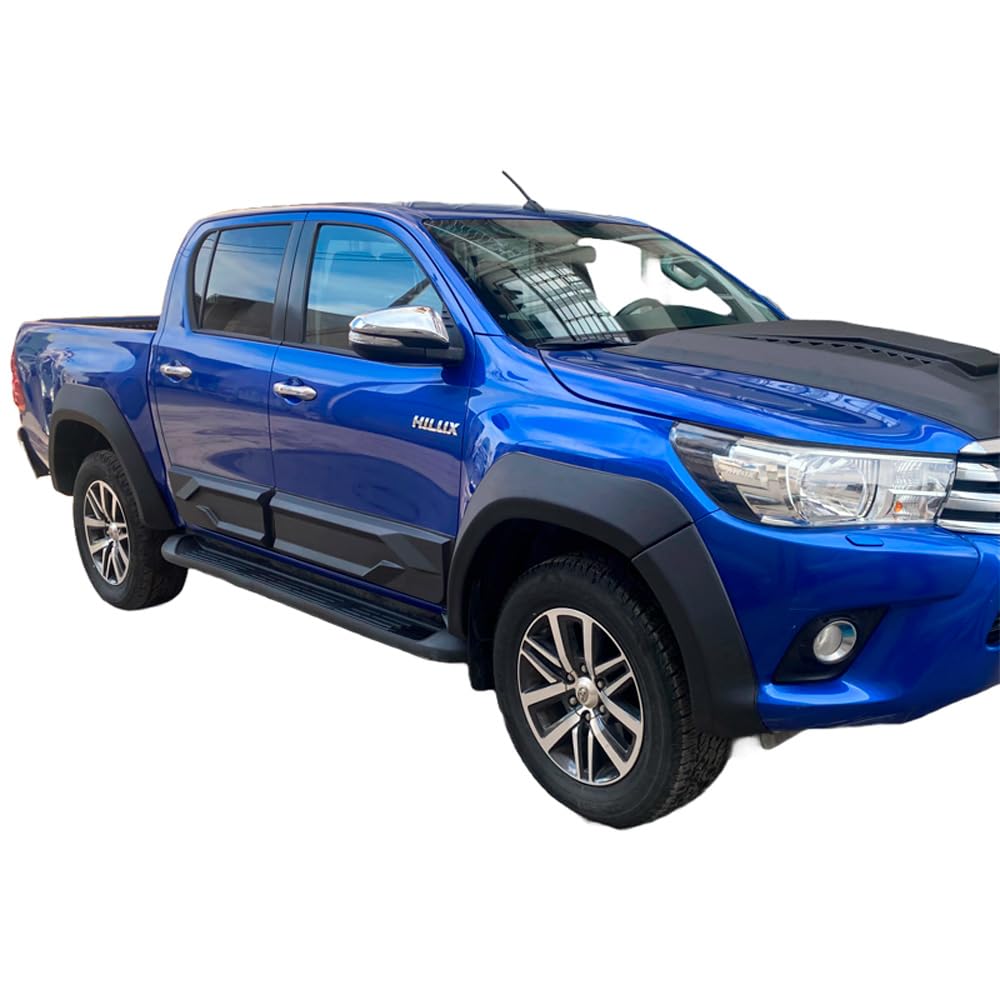 Kotflügelverbreiterungen kompatibel mit TOYOTA Hilux 2015 bis 2020 6 Tlg von ONEWAY AUTO ACCESSORIES