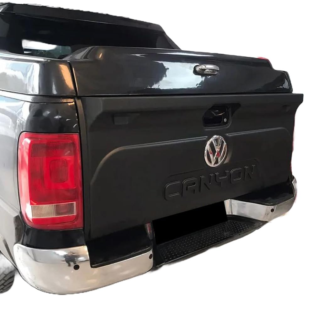 ONEWAY AUTO ACCESSORIES Heckklappenschutz kompatibel mit VW Amarok MK1 MK1 Facelift 2010 bis 2021 v2 Mattschwarz von ONEWAY AUTO ACCESSORIES