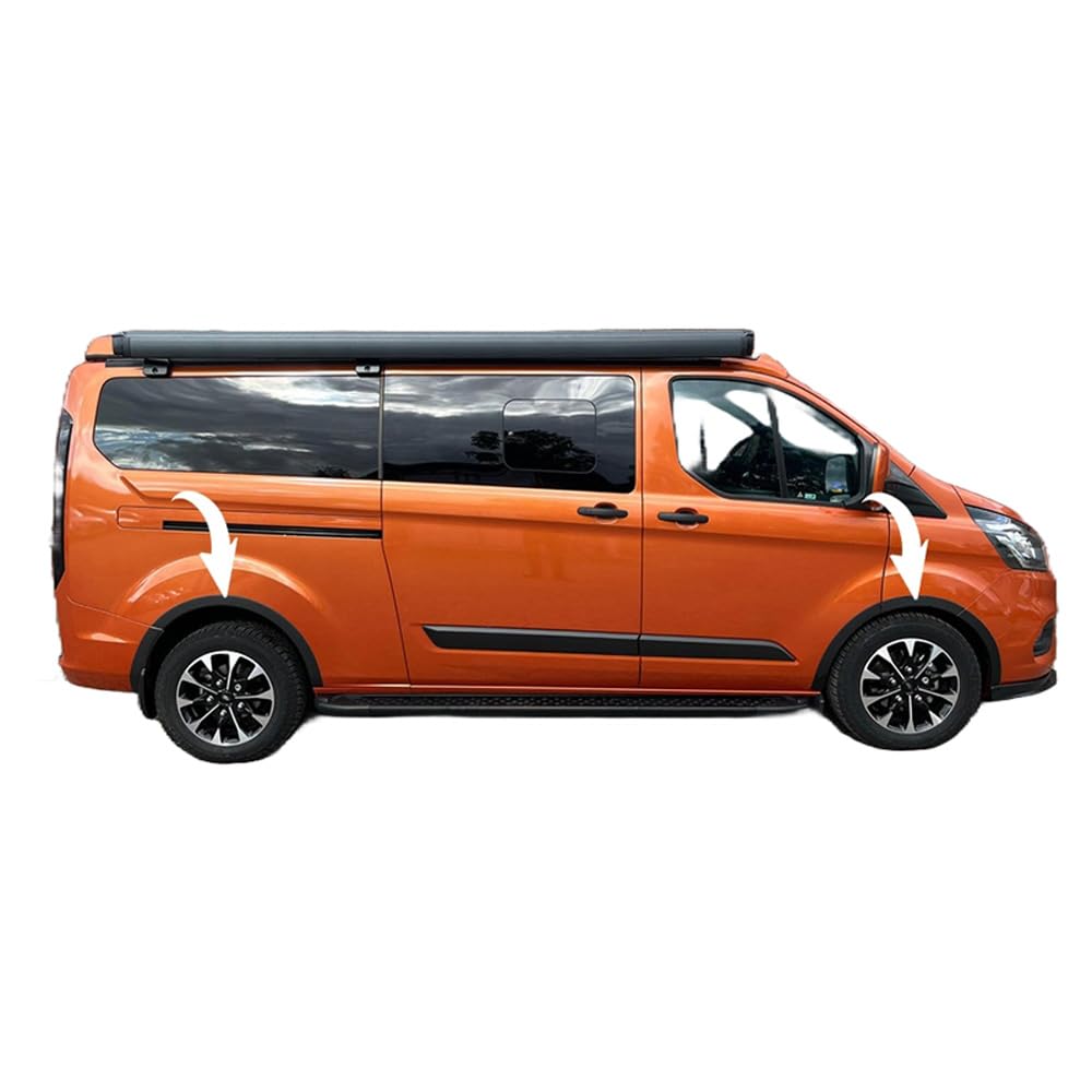 Radlaufschutz Radlaufleisten kompatibel mit Ford Transit Custom MK1 Facelift 2018-2023 10 Tlg. mit ABE TÜV von ONEWAY AUTO ACCESSORIES