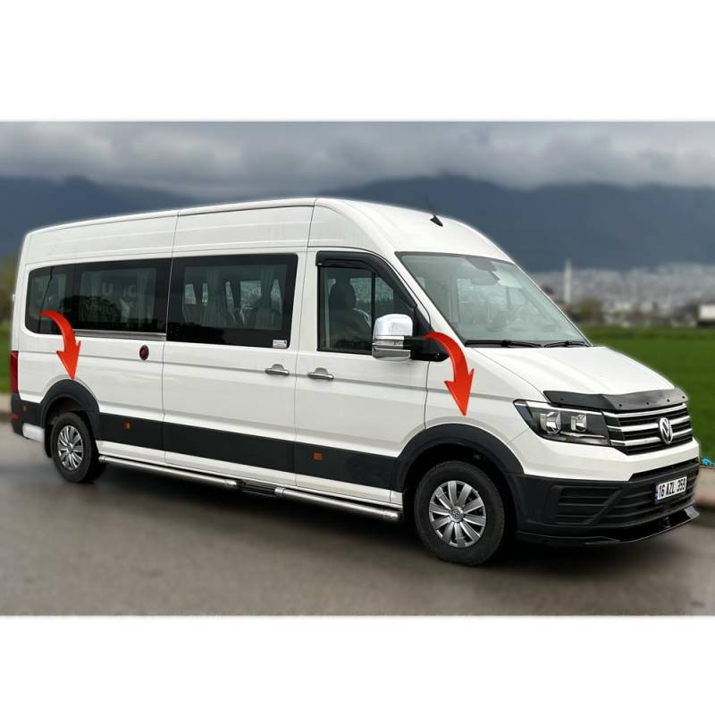 Radlaufschutz Radlaufleisten kompatibel mit VW Crafter MK2 2017+ 4 TLG. mit ABE TÜV von ONEWAY AUTO ACCESSORIES