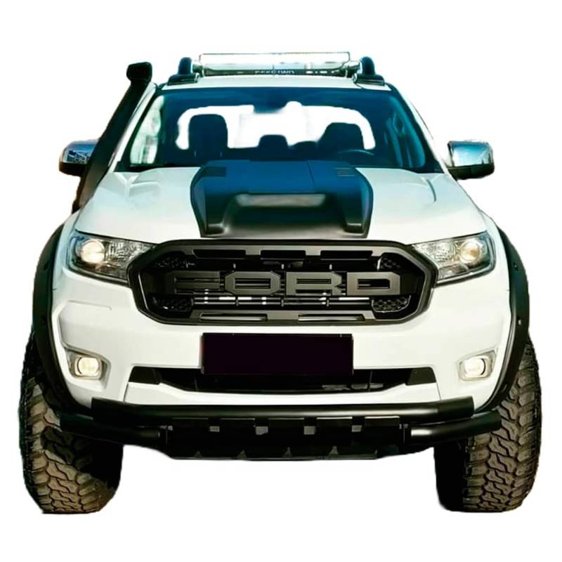 ONEWAY Motorhaubenhutze kompatibel mit Ford Ranger T7/T8 2015-2022 - Mattschwarz von ONEWAY