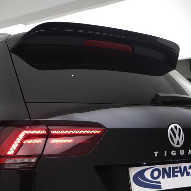 Oneway Dachspoiler (Cap) kompatibel mit Volkswagen Tiguan II R-Line 2016-2020 - Schwarz glänzend von ONEWAY